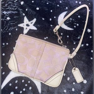 Mini Coach coin wristlet